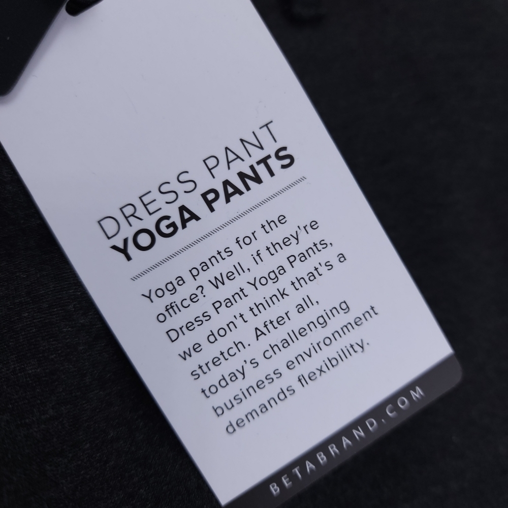 New Charcoal Black Dress Yoga Pants Sz S Petite - Picture 13 of 16